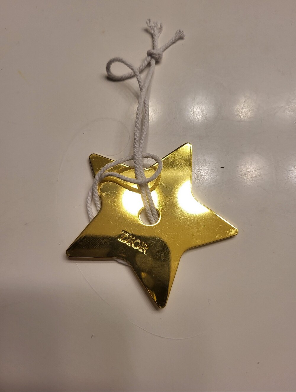 Dior Gold Star Ornament